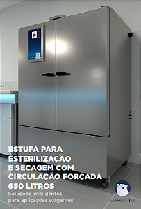 Estufa P/ Cult Bacte 650L C/Circulacao De Ar Temp Ambiente +7'C Ate 60'C 220V