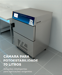 Camara P/ Fotoestabilidade 70L Temp 20'C A 60'C 220V