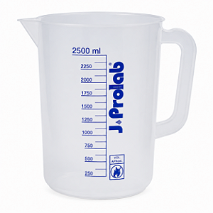 Jarra Graduada 2500 mL com Silk-Screen – J.Prolab