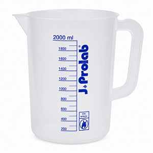 Jarra Calibrada 2000 mL Graduada Silk-Screen – J.Prolab