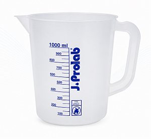 Copo Calibrador 1000 mL com Alça e Graduação Silk-Screen – J.Prolab