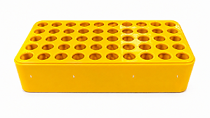 Suporte para 50 Tubos 210 x 105 x 45 mm Amarelo - J.Prolab