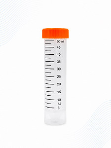 Tubo de Centrífuga Graduado Estéril 50 mL com Tampa Plana Rosqueável - Baumamn