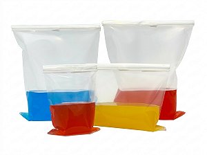 SACO DE AMOSTRA EST 400 ML C/ TARJA CX C/ 500
