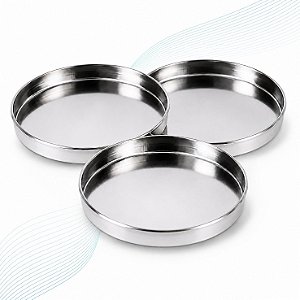 Prato de Amostra Reutilizável em Aço Inox (7 mm) para Analisadores de Umidade— Pacote com 3 Unidades — OHAUS MB Series