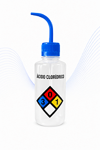 Pisseta Classe de Risco Ácido Clorídrico 500 mL - J.Prolab