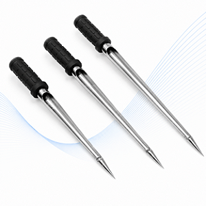 Calador em Aço Inoxidável 40 cm com Cabo em Polipropileno 16 mm - J.Prolab
