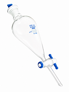 Funil de Separação com Tampa e Torneira em PTFE Pyrex® - Corning