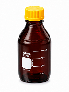 Frasco Reagente Âmbar GL45 1000 mL em Vidro Borossilicato Pyrex - Corning