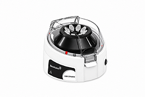 Mini centrífuga compacta de velocidade fixa 6.000 rpm, até 2.000 × g, para microtubos e tiras PCR — BAUMANN Essential