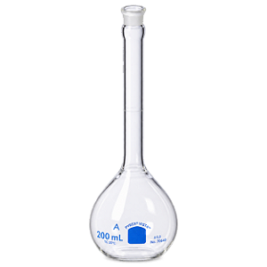 Balão Volumétrico Classe A com Tampa de Vidro – Corning