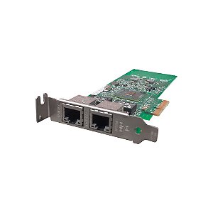 Placa de rede Intel 2x Potas RJ-45 1Gbps PCI Express 2.0 x4 Server Network Adapter (E43709-006) - Seminovo