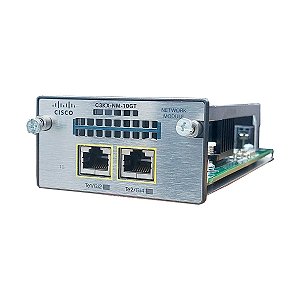 Módulo Cisco C3KX-NM-10GT 2x 10Gb RJ-45 Catalyst 3750X e 3560X - Seminovo