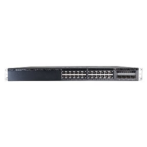 Switch Cisco Catalyst 3650 24 Portas Gigabit PoE+ 2x10G SFP+ (WS-C3650-24PDM-S) - Seminovo
