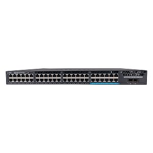Switch Cisco Catalyst 3650 48x PoE+ (12 Multigigabit) 2x10G SFP+ (WS-C3650-12X48FD-L) - Seminovo