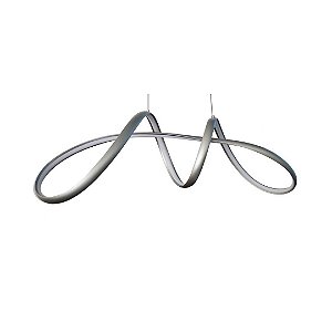 PENDENTE PRATA EM LED 3000K - 40W