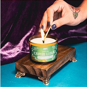 Vela Aromática Vegetal Horta de Capim Limão Nº01