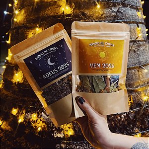 Ritual Banhos de Ervas Ano Novo 2026 (Tamanho Família Rende 4 Utilizações)