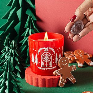 Vela Aromática Natal Clássico 200g (Aroma Gingerbread)