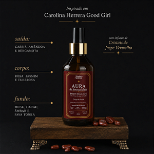 Body Splash Aura de Sensualidade Com Cristais 200ml