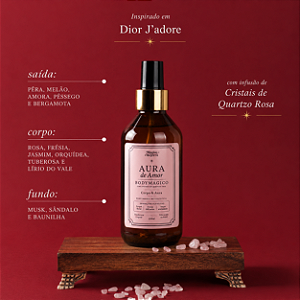 Body Splash Aura de Amor Com Cristais 200ml
