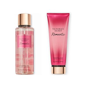 Combo victorias Secret Romantic Body Splash + Creme Hidratante Original 486ml