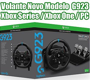 Volante Logitech G923 com pedal + Câmbio Driving Force Shifter para X-box -  Faz a Boa!