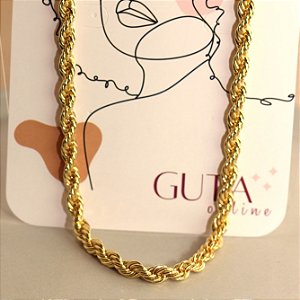 Colar Gil Cordão Baiano Choker 10mm Grosso