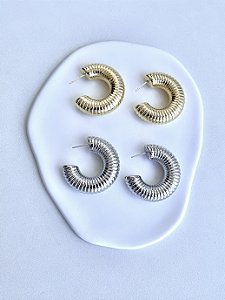 Brinco Argola Carmem Listrada 30MM