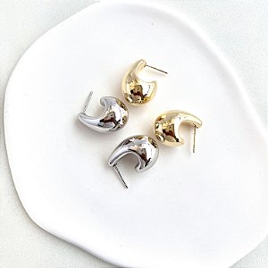 Brinco Argola Gota Hailey Abaulada 22MM