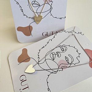 Colar Ayla Coração Liso
