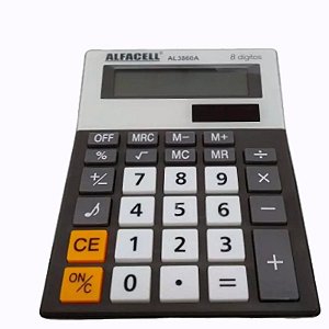 Calculadora eletrônica de mesa 8 dígitos Alfacell