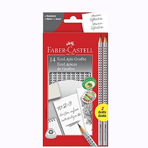 Lápis preto de escrever N°2B grip C/14UNI  Faber Castell