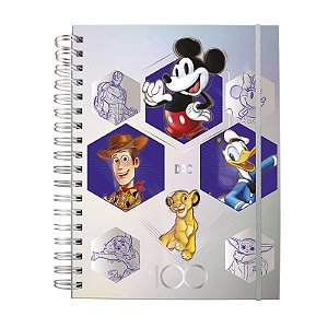 Caderno inteligente Colegial Smart espiral capa dura 10 matérias/80fls 90gr Disney Dac