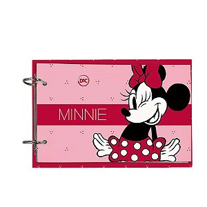 Mini caderno argolado fichário 230x155mm 80FLS Minnie Dac