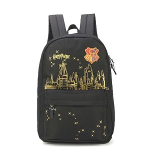 Mochila de costas preta harry potter Luxcel