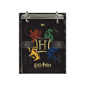 Mini Caderno argolado fichário 155mmX190mm Harry Potter 80FLS DAC