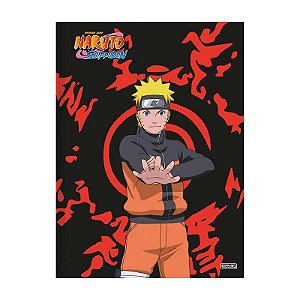 Caderno brochura pequeno capa dura 80 folhas Naruto Shippuden São Domingos