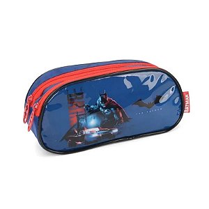Estojo Duplo Azul Batman Luxcel