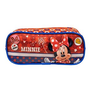 Estojo Simples Vermelho Minnie Xeryus