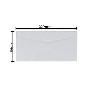 Caixa De Envelopes Oficio 114x229 Branco 1000 Uni 63gr Cof020 Scrity