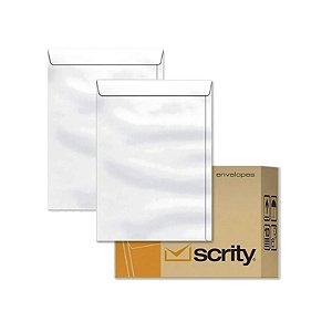 Caixa de Envelopes Branco 229x324 Scrity 250 Uni Sof032
