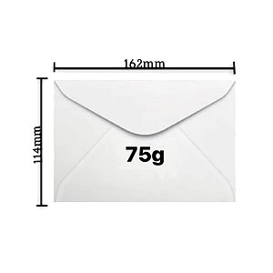 Caixa do Envelopes Carta 114x162 Branco 1000 Uni S/ Rpc Cof010 Scrity
