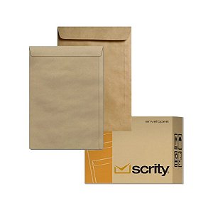 Caixa de Envelopes Kraft 240x340 250 Uni Skn034 Scrity