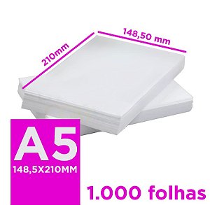 Papel Sulfite A5 75g 1000 folhas Branco Report