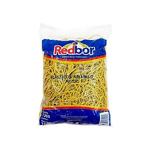 Elástico De Dinheiro N°18 Amarelo 1kg Redbor