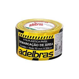 Fita Demarcação Zebrada 70mmx200m Adelbras