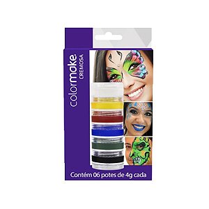Tinta Facial Cremosa C/06 Cores Color Make