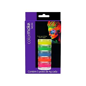 Tinta Facial Neon C/05 Cores Color Make