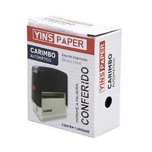 Carimbo Automático Conferido Yins Paper